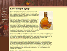 Tablet Screenshot of eplermaplesyrup.com